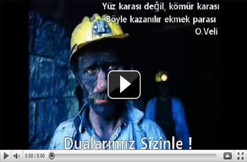 Madenciden hüzünlü veda