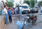 SİVİL POLİS - Motosiklet Sürücüsü Polisten Kaçarken Kaza Yaptı
