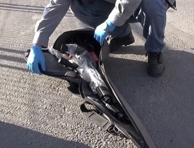 Bağlama çantasından cephanelik çıktı!