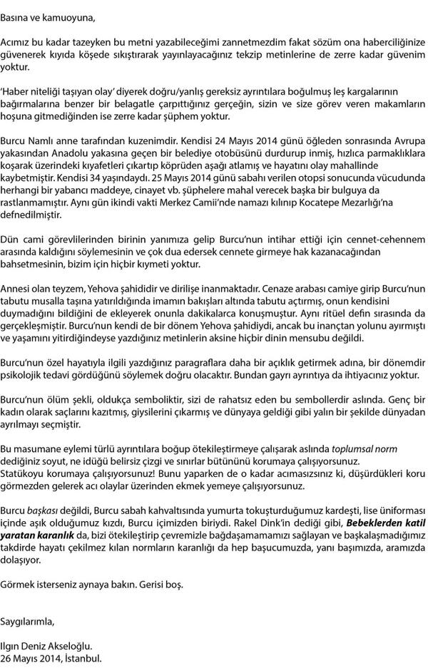 Burcu'yu tarikat mı öldürdü?