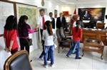 KARACADAĞ - Karacadağ İlköğretim Okulu Öğrencileri Kaymakam Erkal'ı Ziyaret Etti