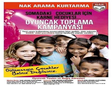 Nak’tan Soma Şehitlerinin Çocukları İçin Oyuncak Kampanyası