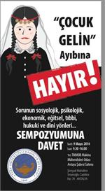 MÜHENDİSLER ODASI - Tükd’den 'Çocuk Gelin Ayıbına Hayır' Sempozyumu