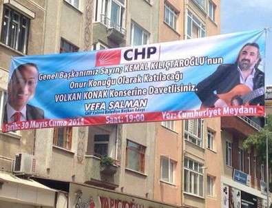 CHP'li başkan Kılıçdaroğlu'nun adını yanlış yazdı