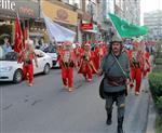 Mersin'de Mehter Takımlı 'bayrağa Saygı'Yürüyüşü