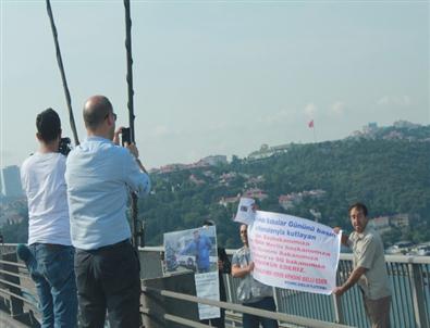 (özel Haber) Boğaziçi Köprüsü’nde 'Babalar Günü” Eylemi