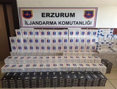 Erzurum’da 8 Bin 820 Paket Kaçak Sigara Ele Geçirildi