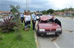 Kula’da İlginç Trafik Kazası