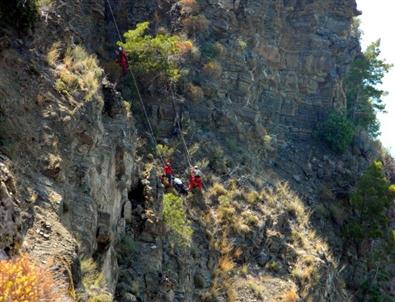 Kaza Yapan Aracın Sürücüsü Uçurumda Bulundu