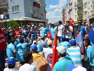 Yatağan İşçileri Soma'da Yürüyüş Düzenledi
