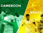 Kamerun 1 - 4 Brezilya maçı (Özet)