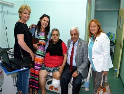 Gazeteci Kayahan Öcalan’a Geçmiş Olsun Ziyareti