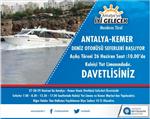 YAT LİMANI - Antalya-kemer Arasında Deniz Otobüsü Seferleri Başlıyor