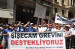 MUSTAFA TÜRKEL - Beyoğlu'nda Şişecam İşçilerine Destek Eylemi