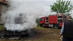 ASLANCAMI - Minibüs, Çıkan Yangında Hurdaya Döndü