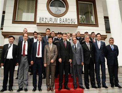 Erzurum Baro Başkanı Avukat Terzioğlu’dan Emniyet Müdürü Karabörk ve Polis Şeflerine Yemek