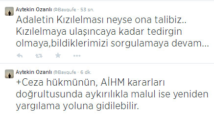 Balyoz hakiminden şike tweetleri