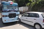 Dolmuşla Çarpışan Otomobilde Bulunan 3 Yaşındaki Kız Yaralandı