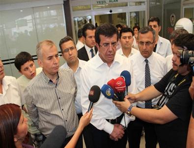 Ekonomi Bakanı Zeybekci, Patlamada Yaralananları Ziyaret Etti