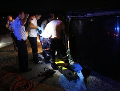 Milas’ta Otomobil Takla Attı Sürücü Öldü