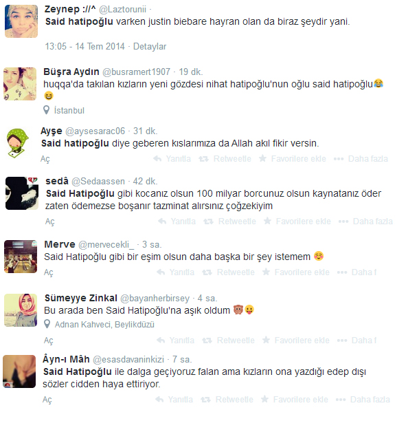 Twitter'da Said Hatipoğlu rüzgarı!