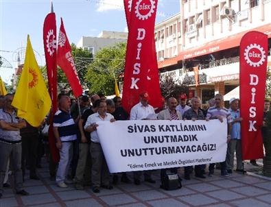 Sivas Olayı Edirne'de De Anıldı