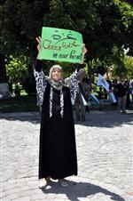 İSRAIL BAYRAĞı - Gaziantep’teki Suriyeliler İsrail’i Protesto Etti