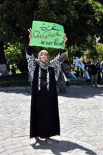 İSRAIL BAYRAĞı - Gaziantep’teki Suriyeliler İsrail’i Protesto Etti