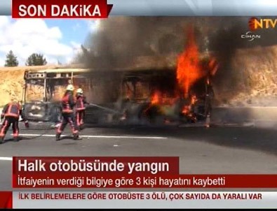 İstanbul'da Otobüs Yangını: 4 Ölü