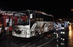 Tur Otobüsü Yandı, Turistler Ucuz Kurtuldu