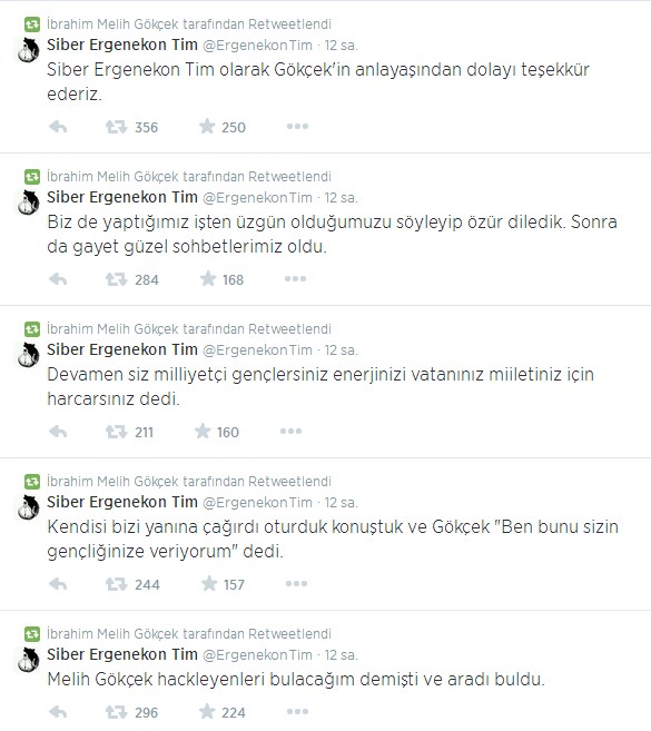 Melih Gökçek hesabını hack'leyenleri buldu