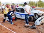 TRAFİK DENETİMİ - TIR, polis aracına çarptı: 1 şehit