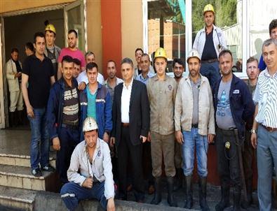 Alabaş Madenciyle Bayramlaştı