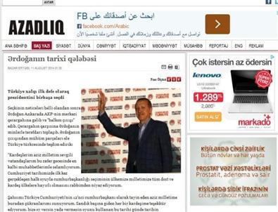Erdoğan Azerbaycan Basınında