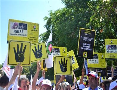 Başkent'te 14 Ağustos 'rabia Günü'Eylemi