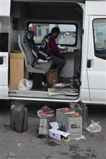 KAÇAK MAZOT - Minibüslere ’10 Numara Yağ’ Baskını