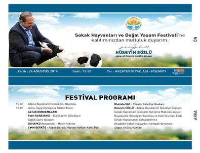 Pozantı, Sokak Hayvanları ve Doğal Yaşam Festivali'ne Hazır