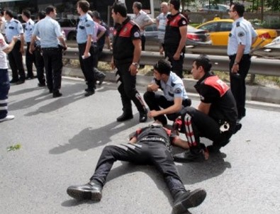 Erdoğan'ın korumaları kaza yaptı