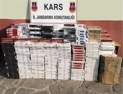 Digor’da 5 Bin Paket Kaçak Sigara Ele Geçirildi