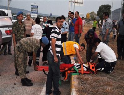 Kırkağaç’ta Otomobil Takla Attı Açıklaması