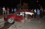 FATIH SOLAK - Yozgat’ta Trafik Kazasında Otomobil İkiye Bölündü