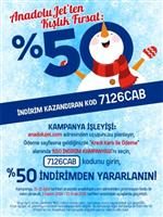 ERKEN REZERVASYON - Anadolujet’le Yüzde Elli İndirimli Uçuş