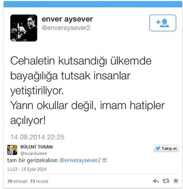 'Tam bir gerizekalısın Enver'