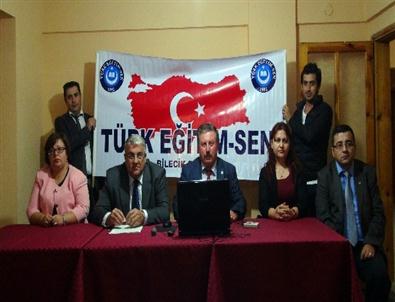 Türk Eğitim-sen Bilecik Şube Başkanı Ömer Yel Açıklaması