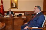KERVANSARAY - Başkan Selahattin Gürkan, Vali Kamçı’yı Ziyaret Etti