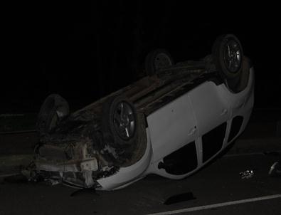 Takla Atan Sürücü Aracını Bırakıp Kaçtı