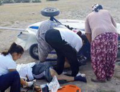 Adana'da uçak kazası: 1 ölü