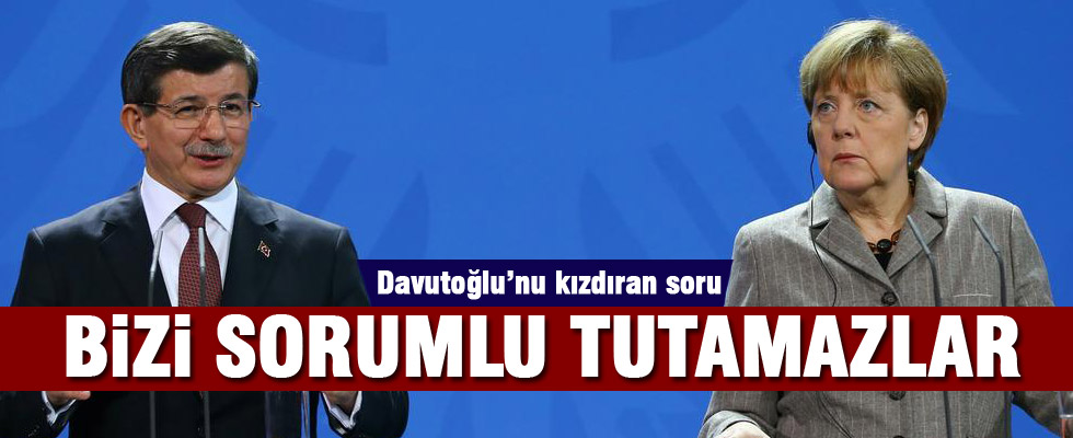 Başbakan Davutoğlu'nu kızdıran soru