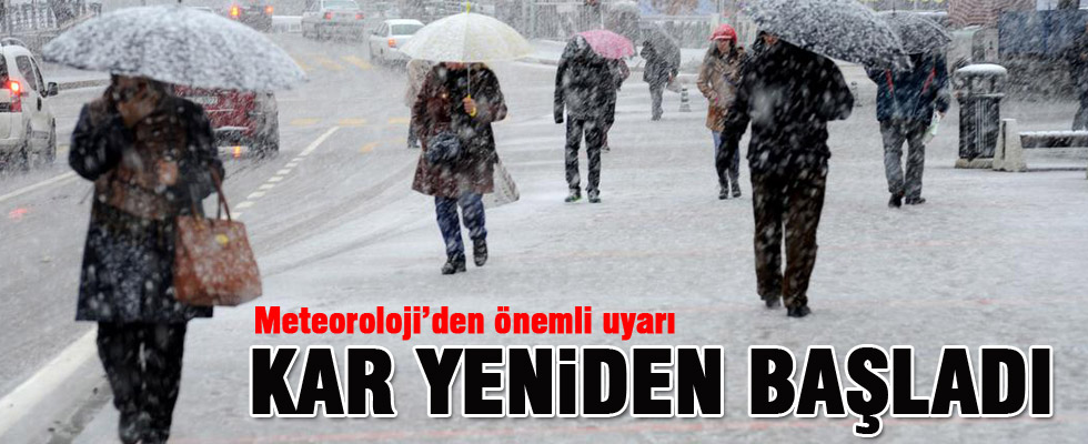 Meteorolojiden 'yoğun kar yağışı' uyarısı