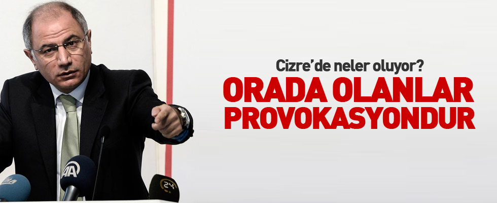 Efkan Ala: Cizre'de olanlar bir provokasyon